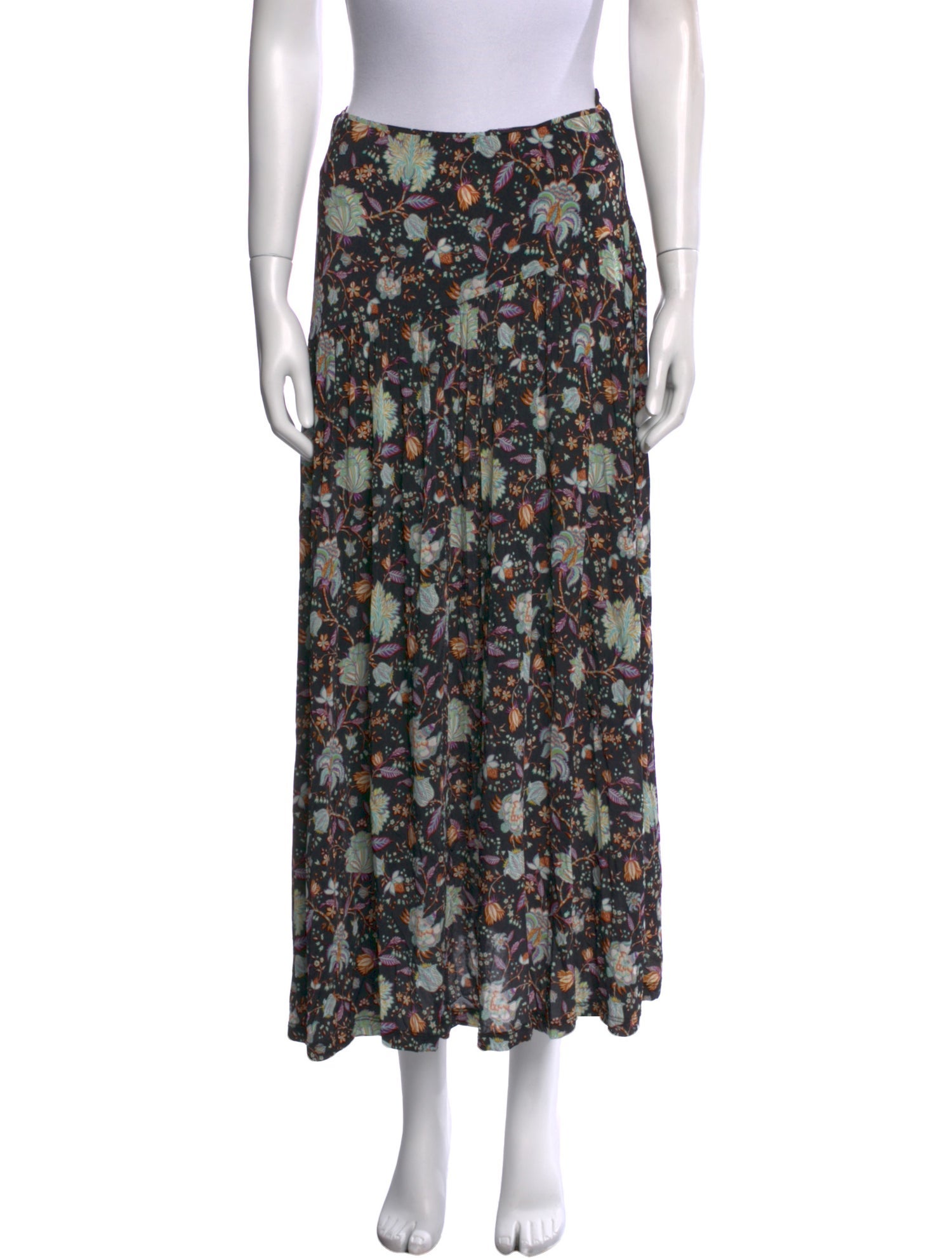 Ulla Johnson Floral Print Midi Length Skirt