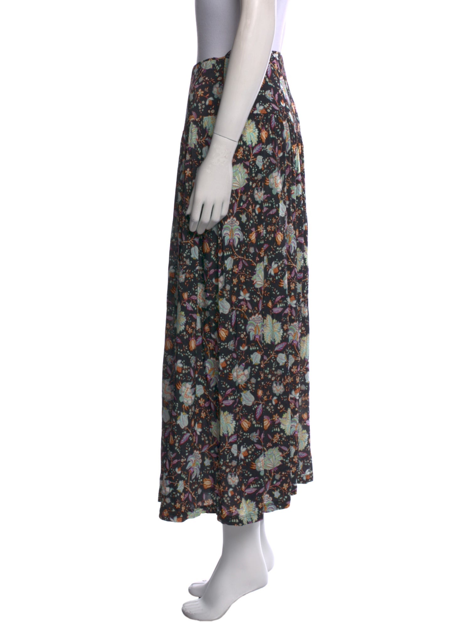 Ulla Johnson Floral Print Midi Length Skirt