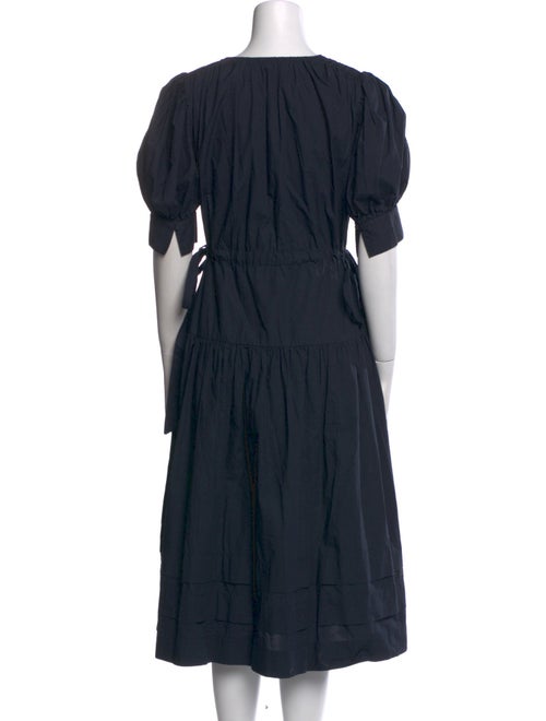 Ulla Johnson V-Neck Midi Length Dress