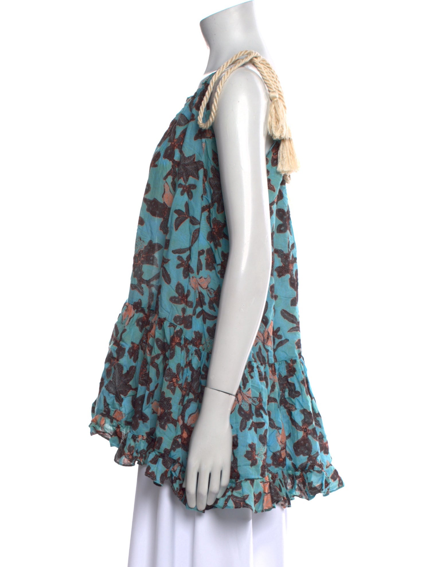 Ulla Johnson Floral Print Scoop Neck Blouse