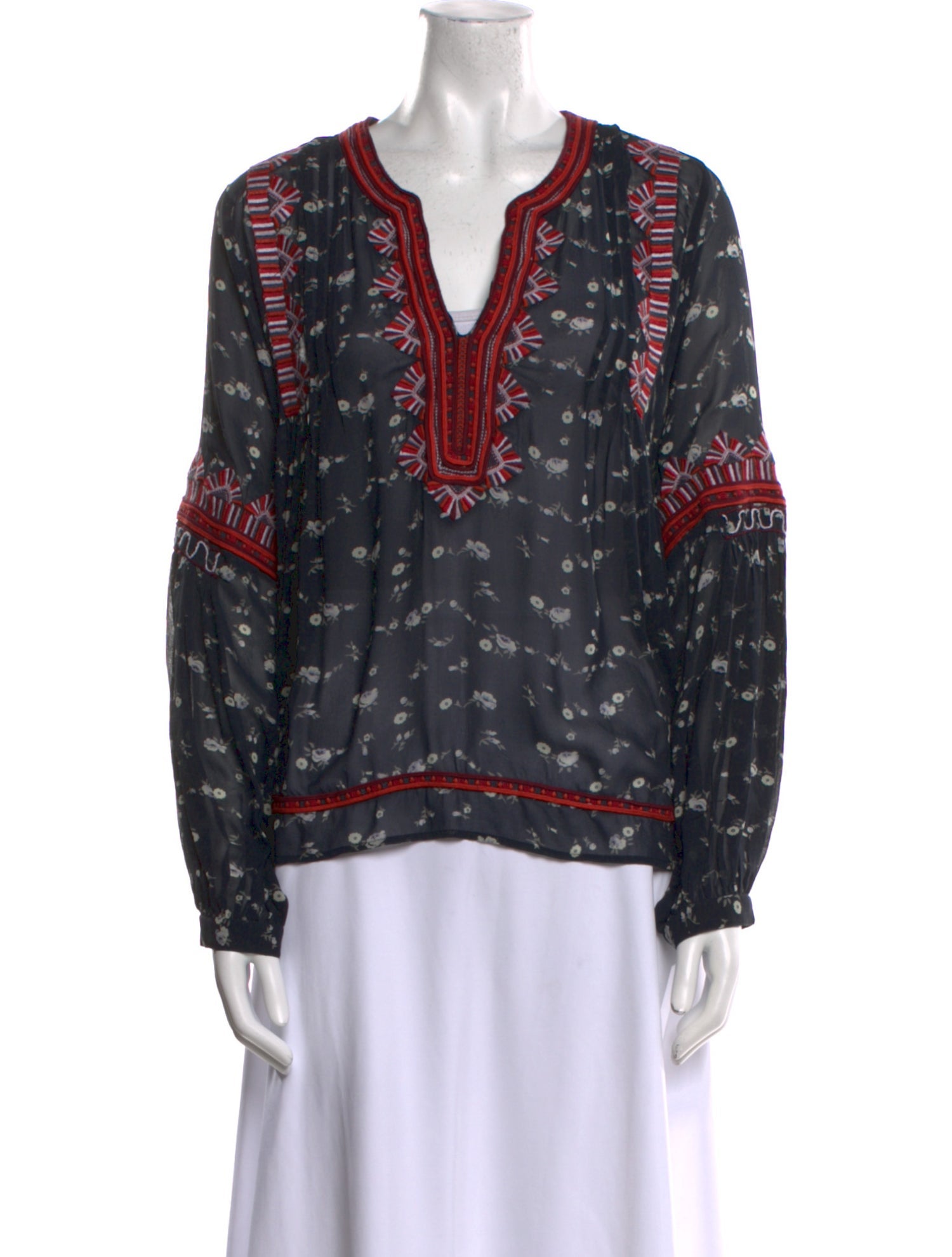 Ulla Johnson Silk Printed Blouse