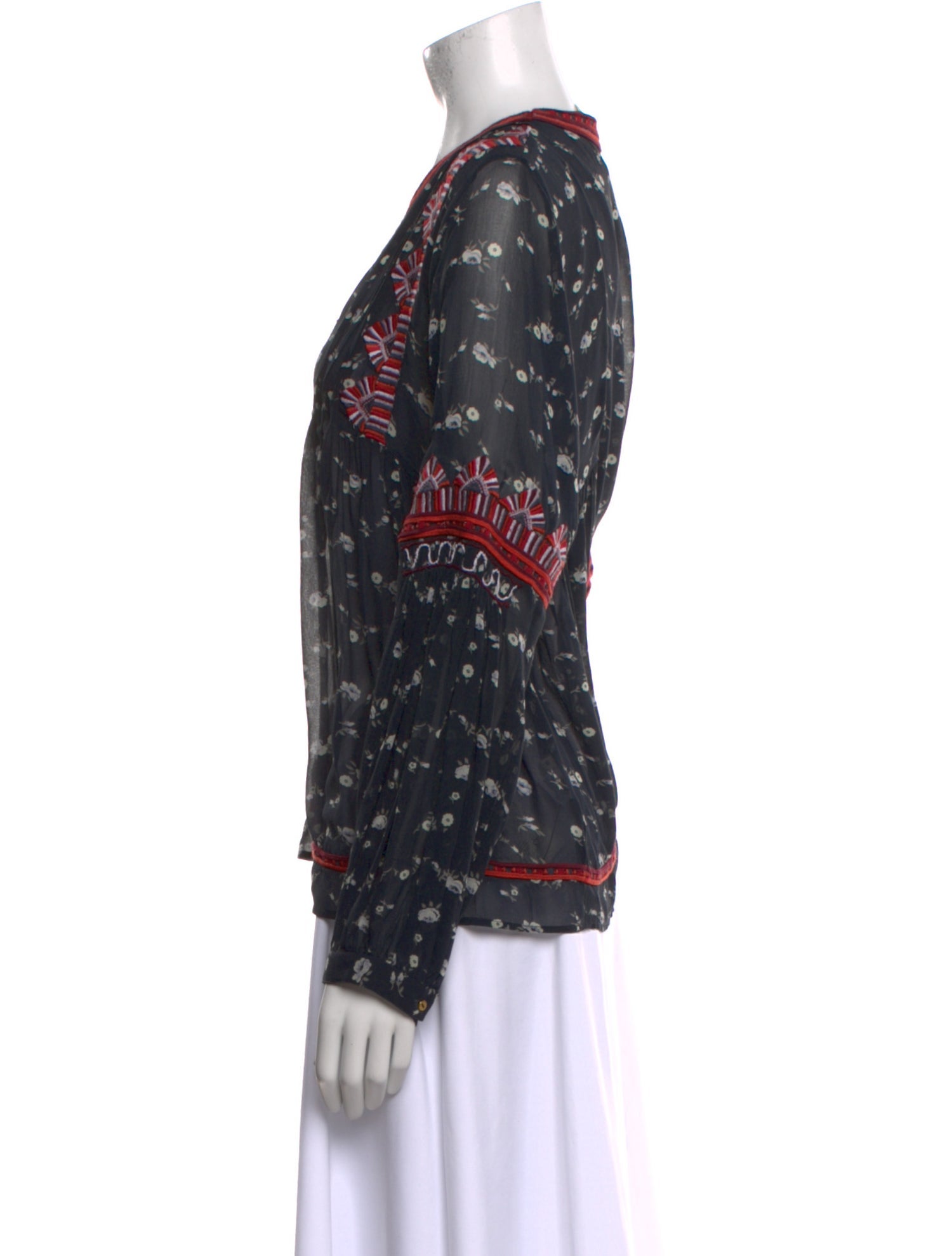 Ulla Johnson Silk Printed Blouse