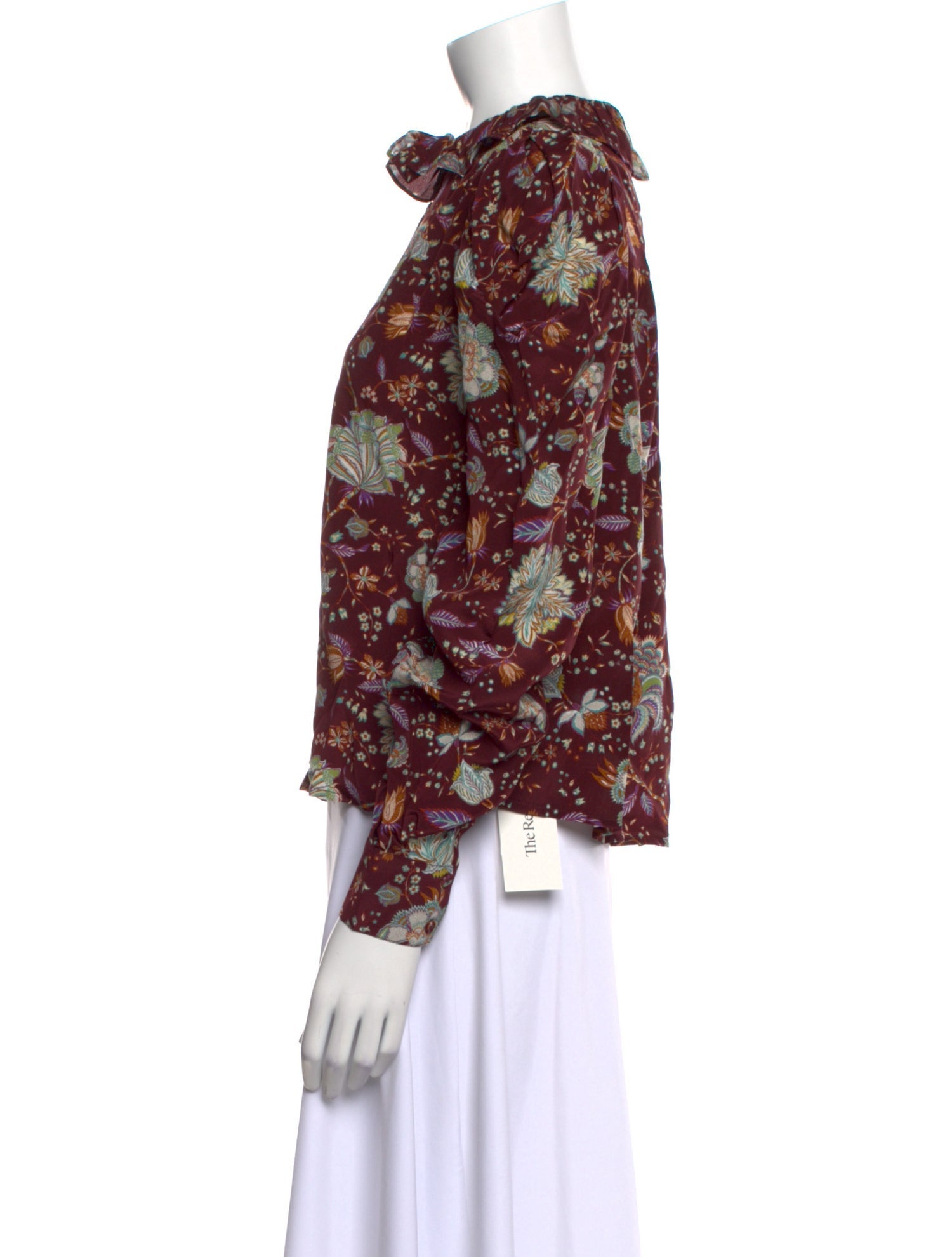 Ulla Johnson Floral Print Mock Neck Blouse w/ Tags