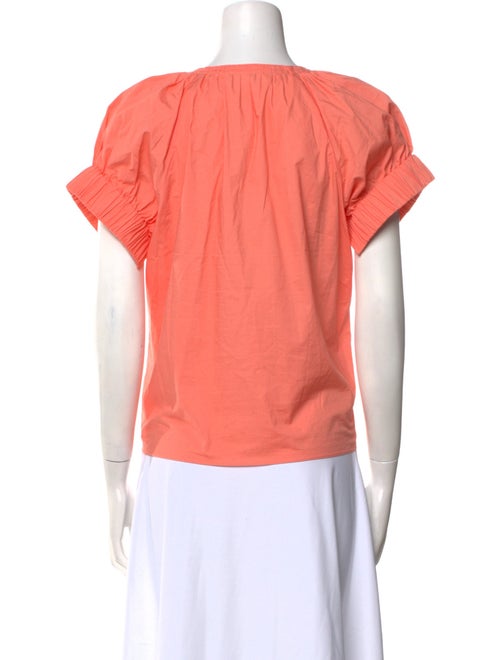 Ulla Johnson V-Neck Short Sleeve Blouse