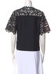 Ulla Johnson Lace Pattern Crew Neck Blouse