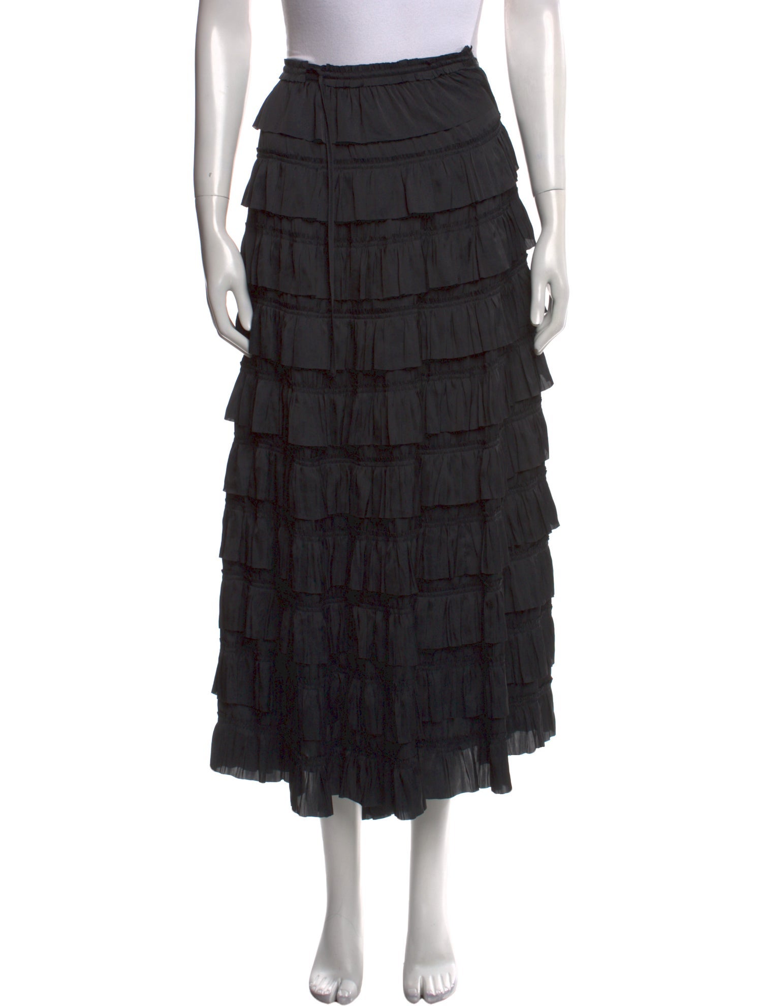 Ulla Johnson Bow Accents Midi Length Skirt