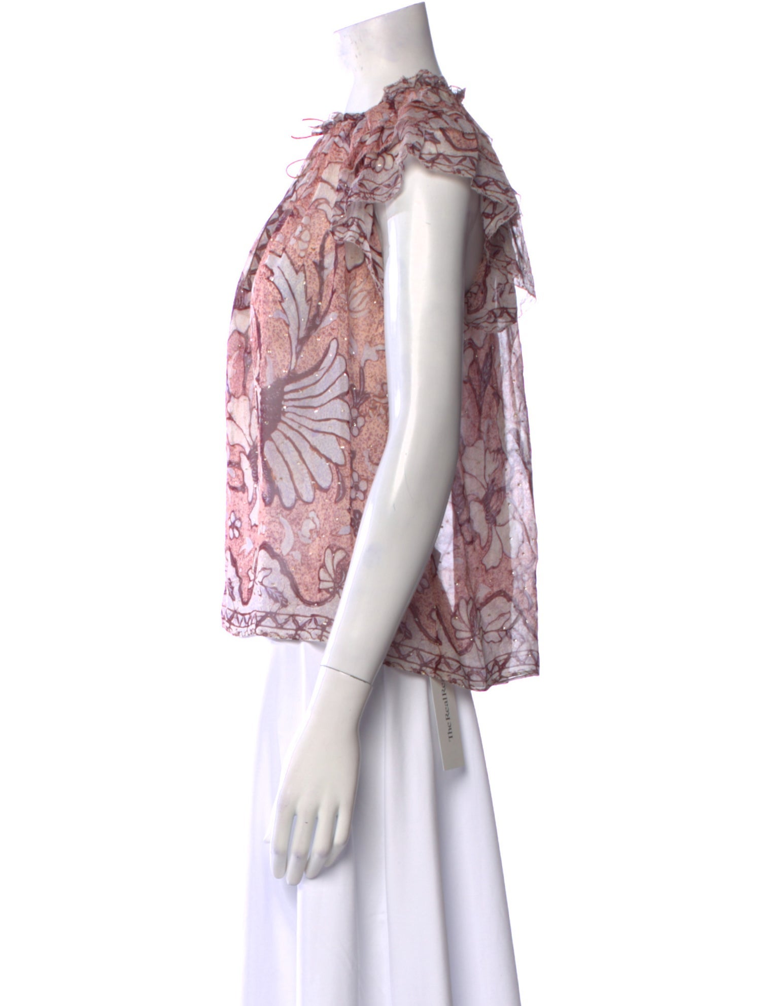 Ulla Johnson Silk Floral Print Blouse