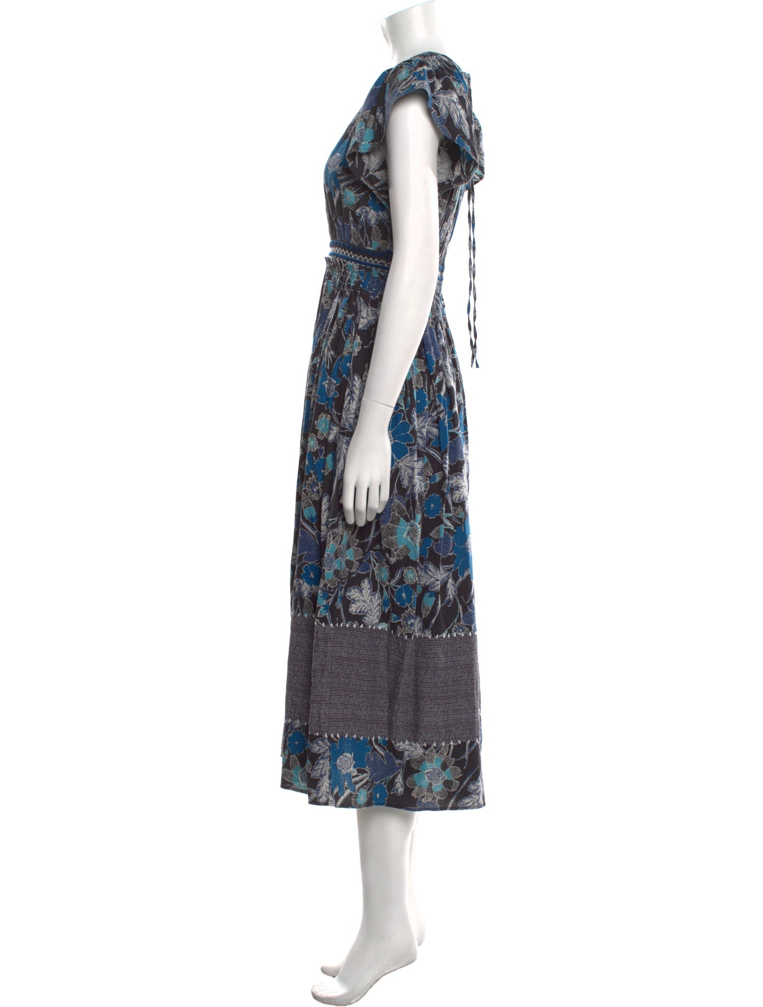 Ulla Johnson Floral Print Midi Length Dress