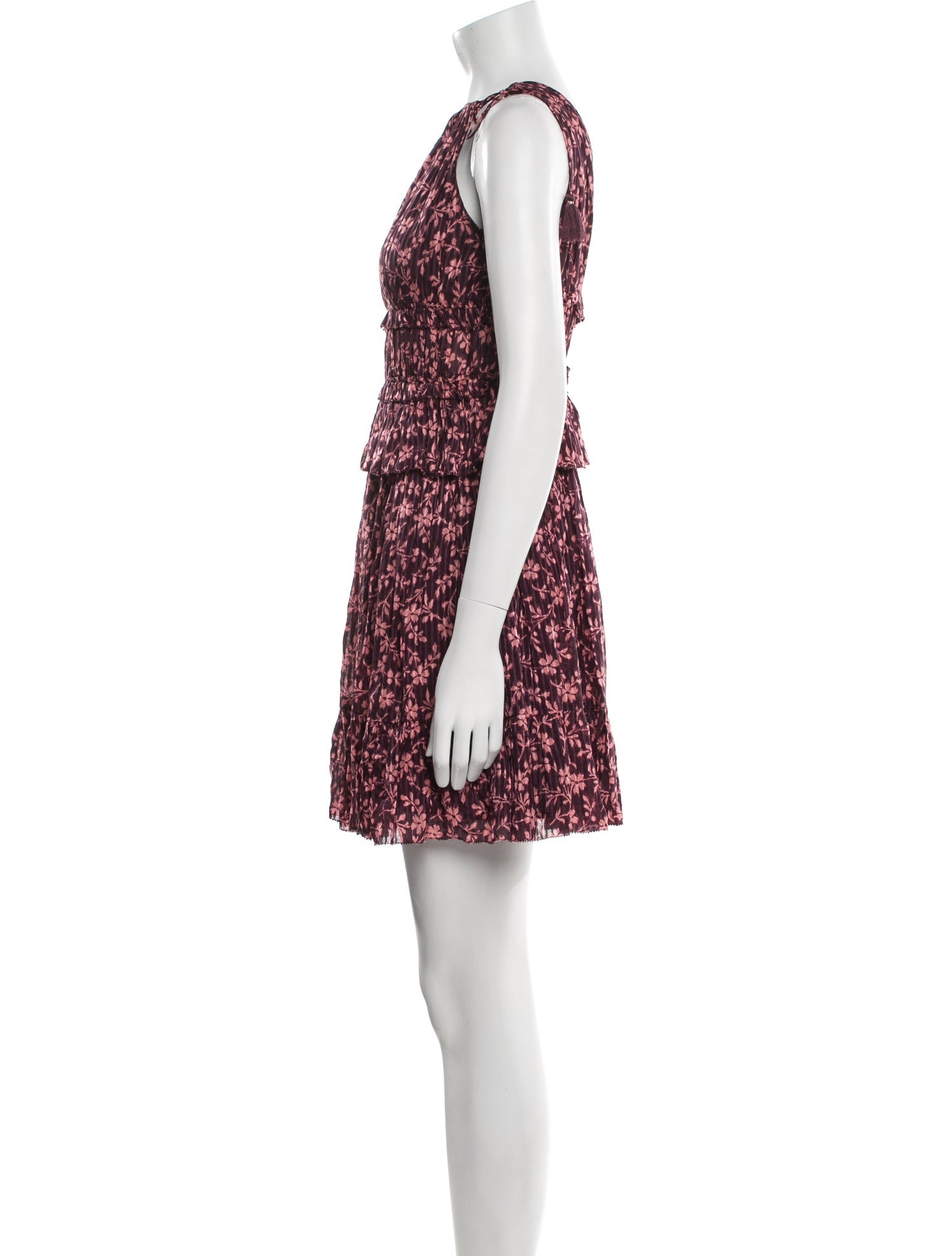 Ulla Johnson Floral Print Strapless Tunic