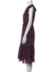 Ulla Johnson Floral Print Midi Length Dress