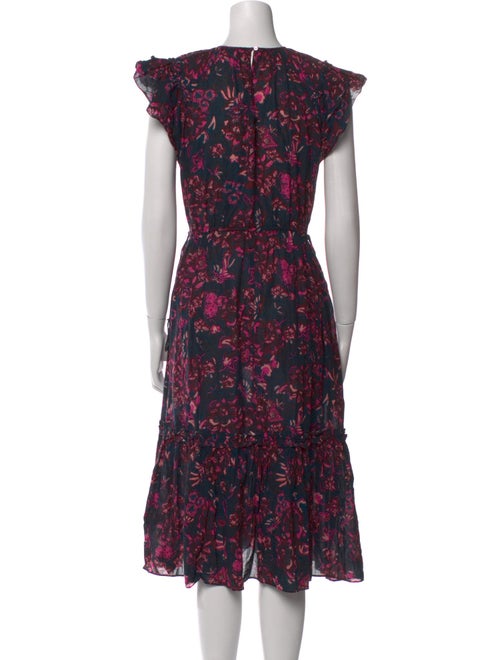 Ulla Johnson Floral Print Midi Length Dress