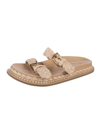 Ulla Johnson Raffia Slides