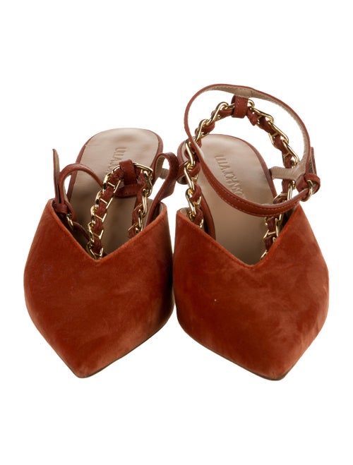 Ulla Johnson Velvet Chain-Link Accents Mules
