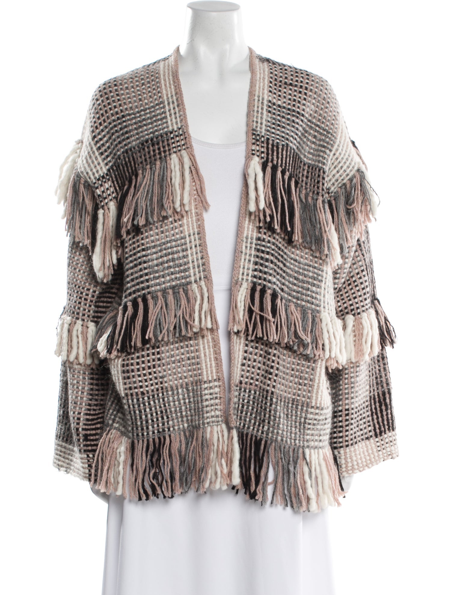 Ulla Johnson Alpaca Plaid Print Sweater