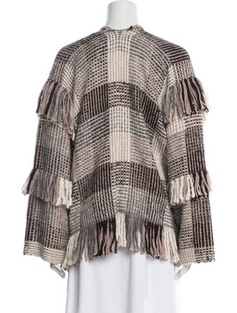 Ulla Johnson Alpaca Plaid Print Sweater