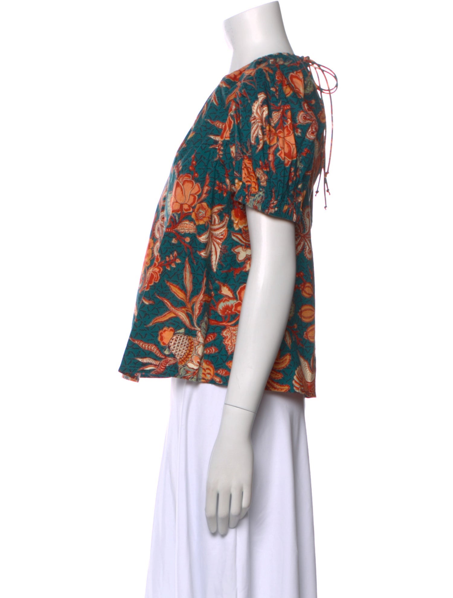 Ulla Johnson Floral Print Crew Neck Top