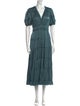 Ulla Johnson V-Neck Midi Length Dress