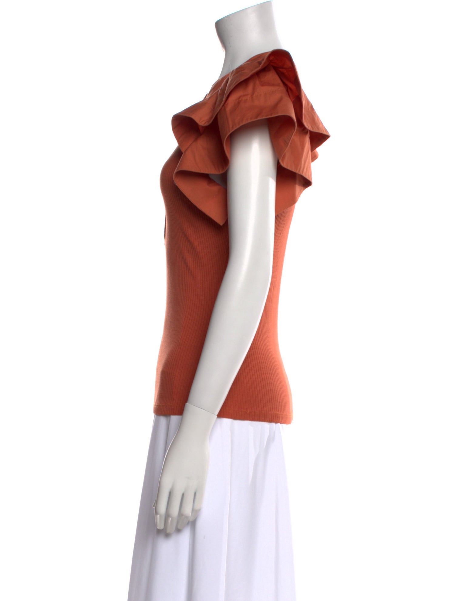 Ulla Johnson Crew Neck Short Sleeve Top