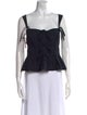 Ulla Johnson Square Neckline Sleeveless Crop Top