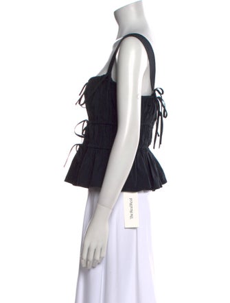 Ulla Johnson Square Neckline Sleeveless Crop Top