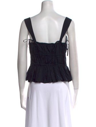 Ulla Johnson Square Neckline Sleeveless Crop Top