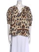 Ulla Johnson Printed V-Neck Blouse