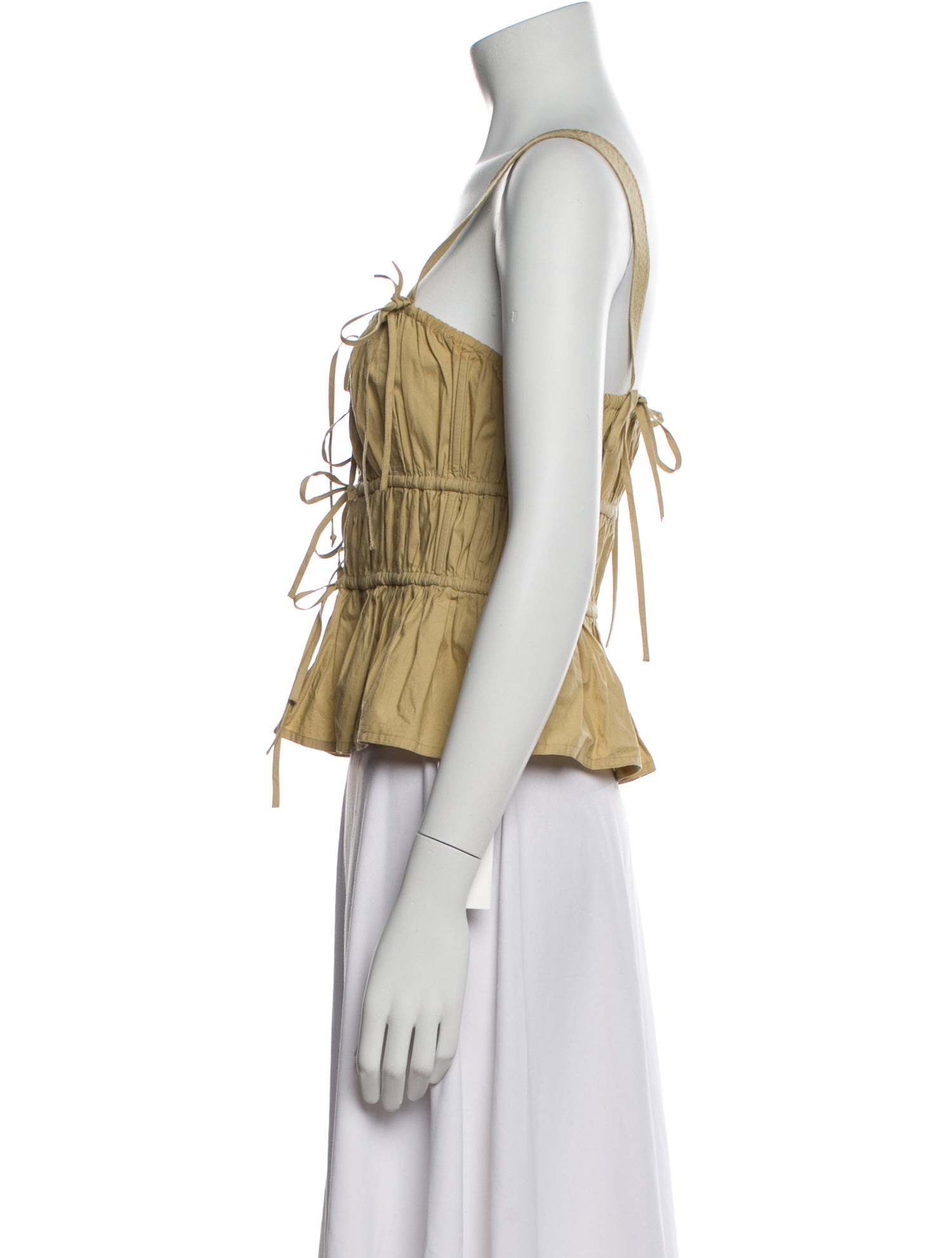 Ulla Johnson Square Neckline Sleeveless Crop Top