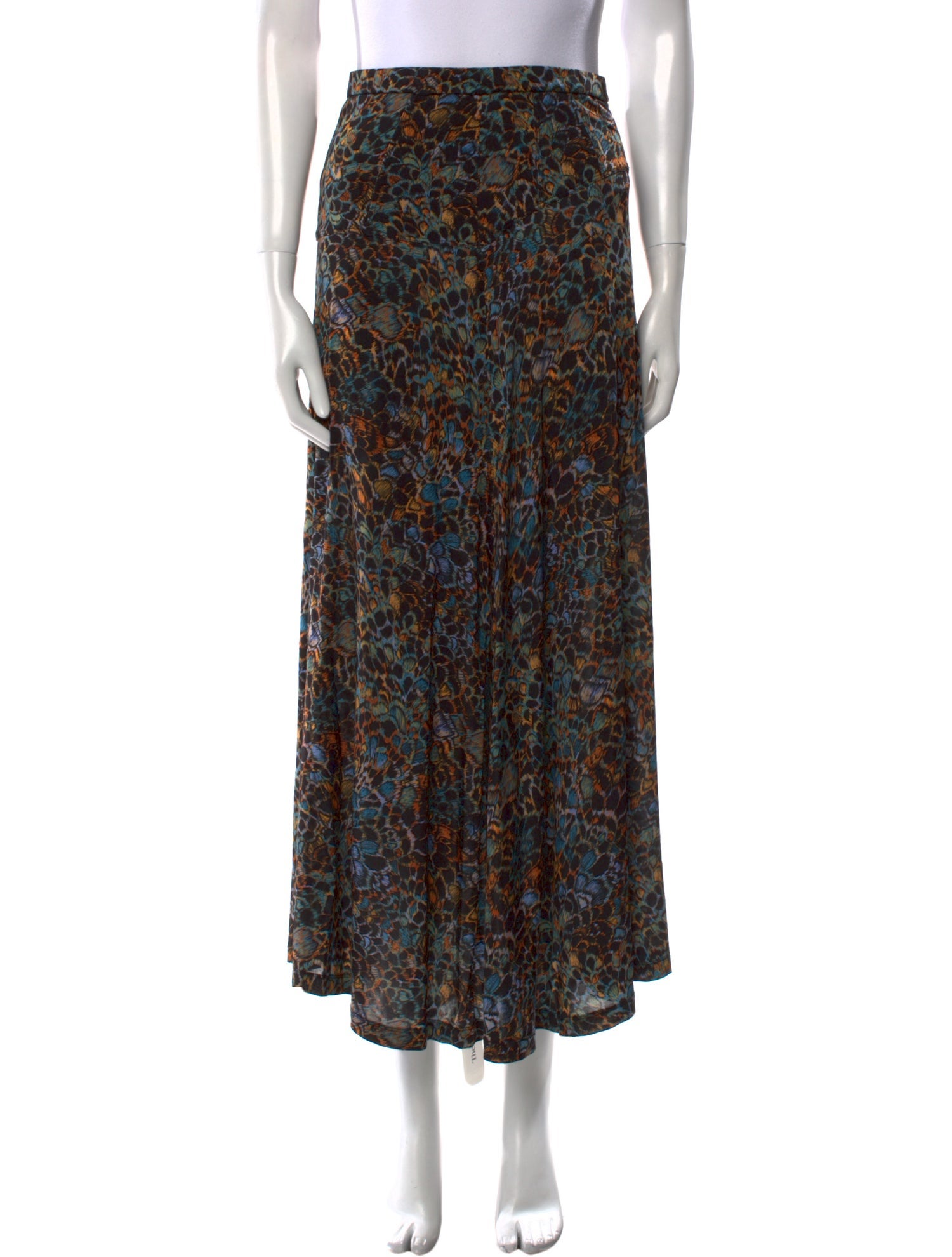 Ulla Johnson Floral Print Midi Length Skirt