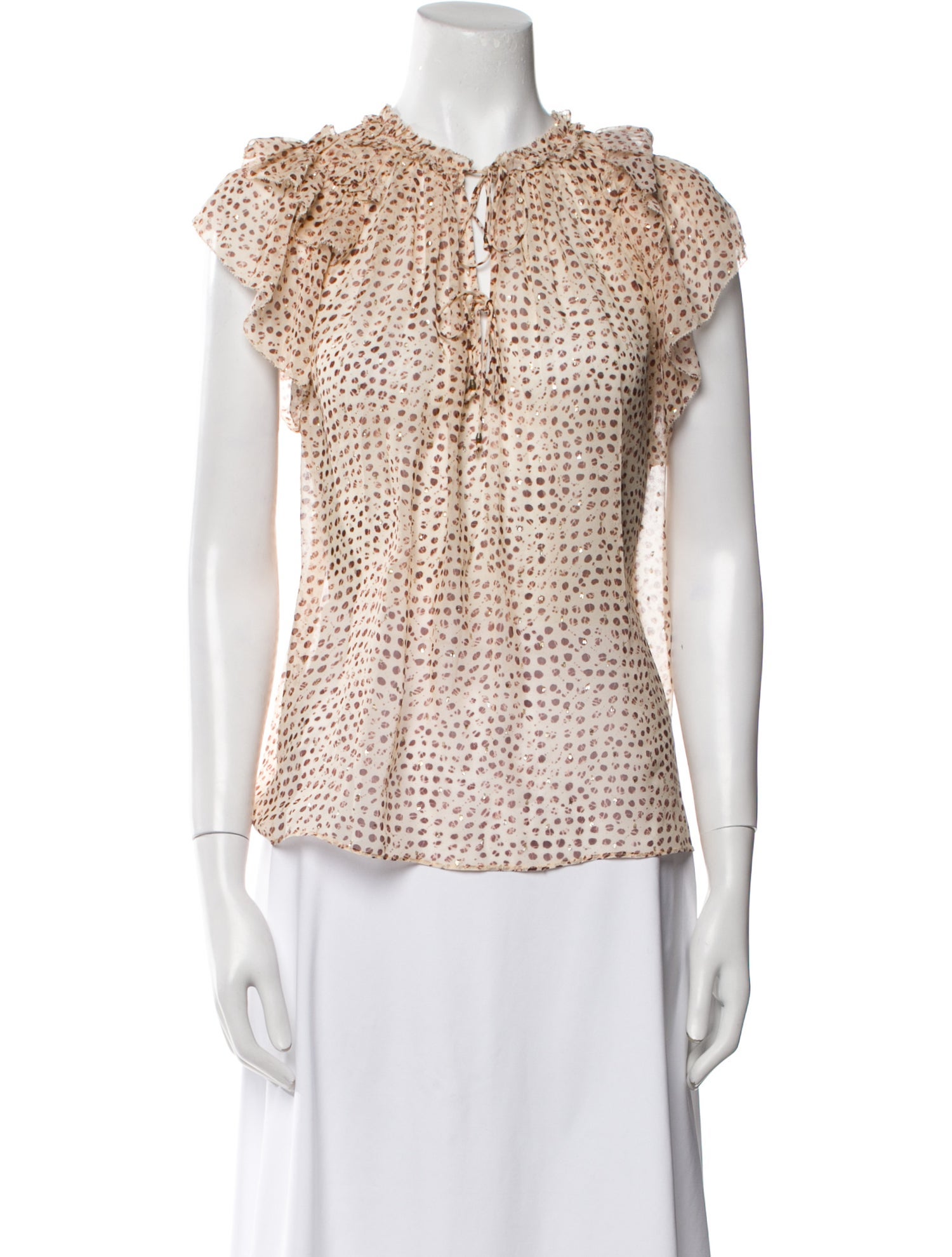 Ulla Johnson Silk Printed Blouse w/ Tags