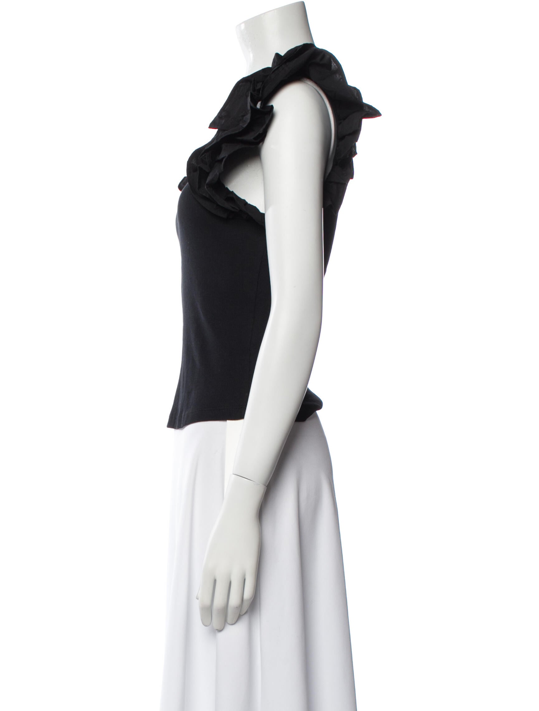 Ulla Johnson Scoop Neck Short Sleeve Crop Top