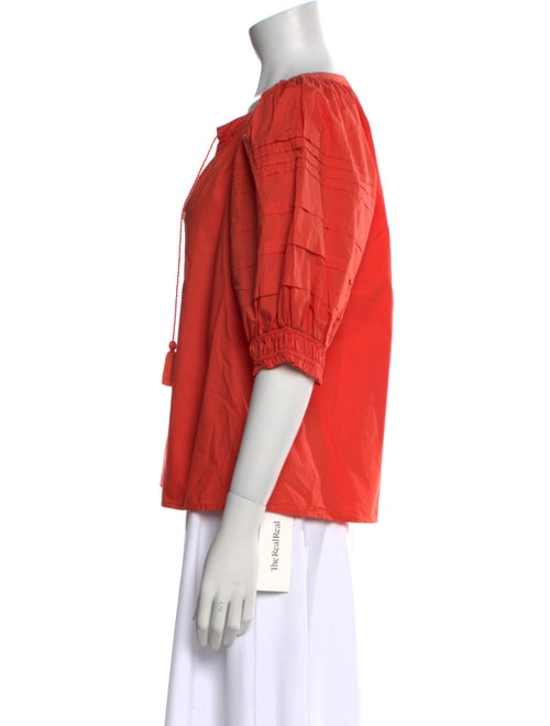 Ulla Johnson V-Neck Three-Quarter Sleeve Blouse