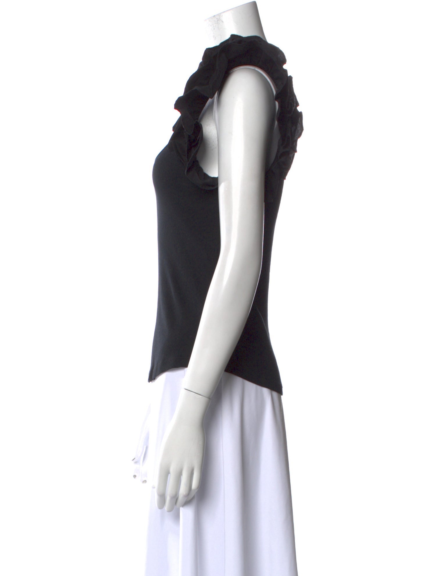 Ulla Johnson Scoop Neck Short Sleeve Top