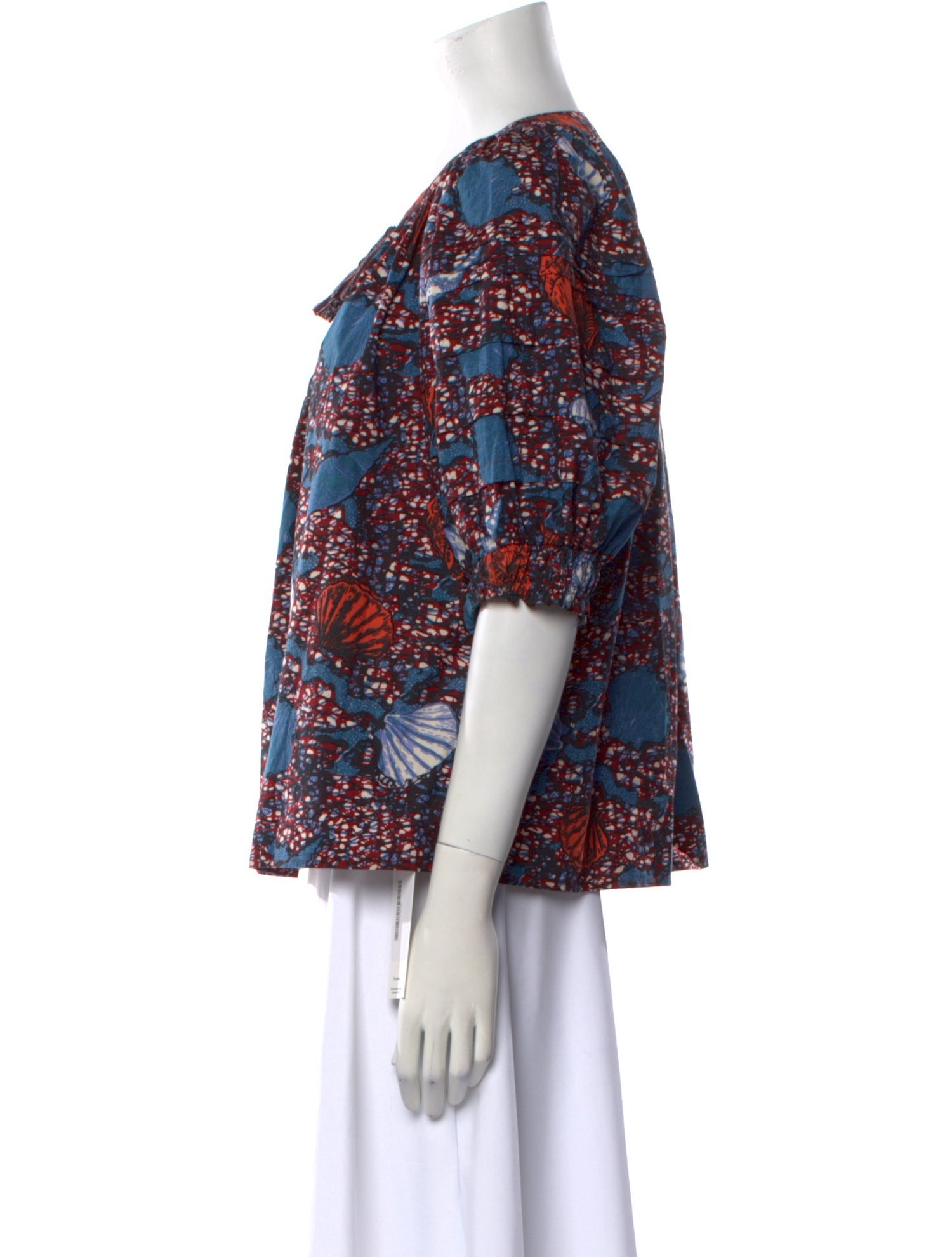 Ulla Johnson Printed Crew Neck Blouse