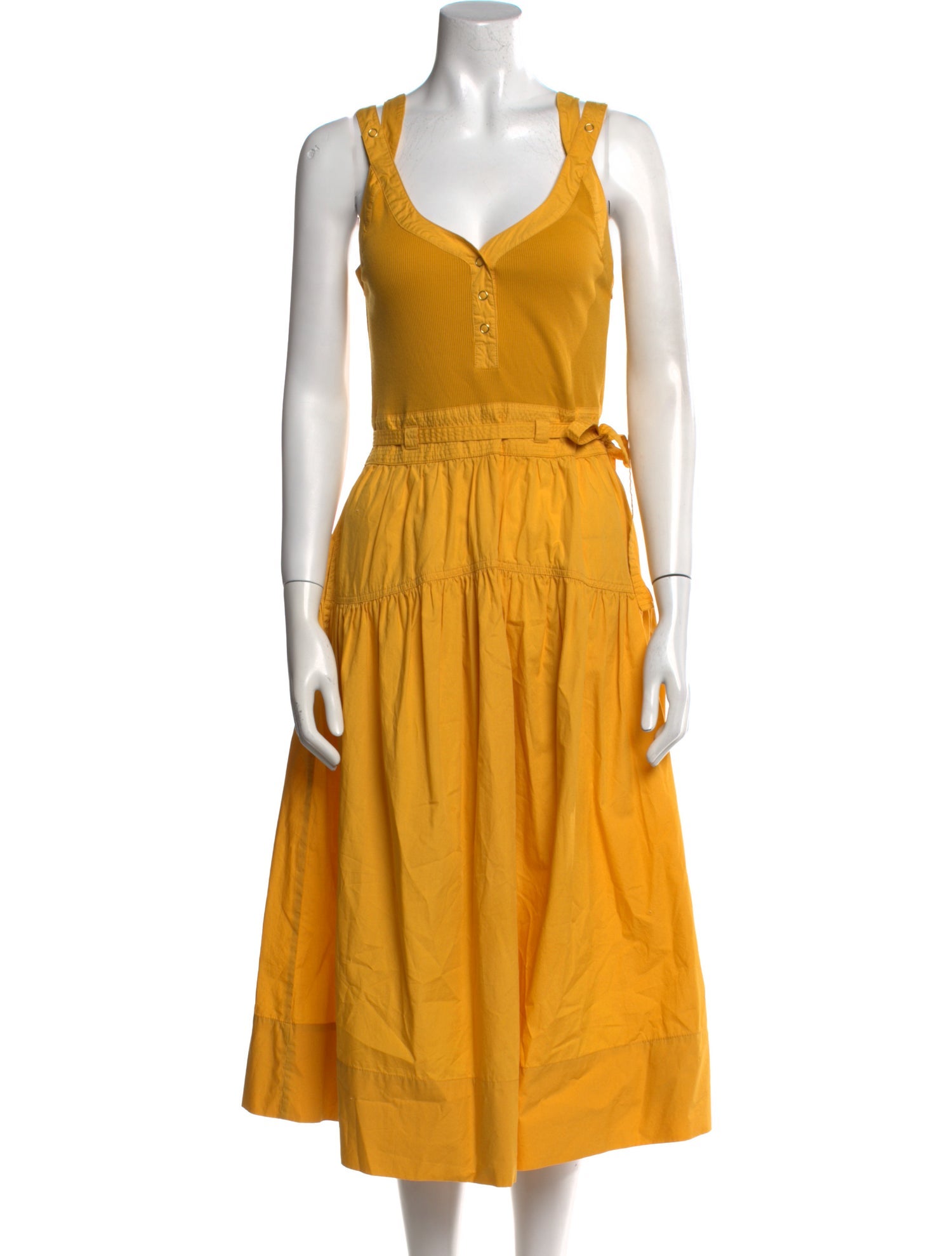 Ulla Johnson V-Neck Midi Length Dress
