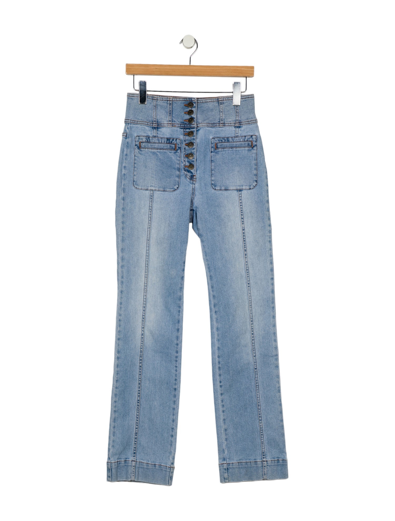 Ulla Johnson High-Rise Straight Leg Jeans
