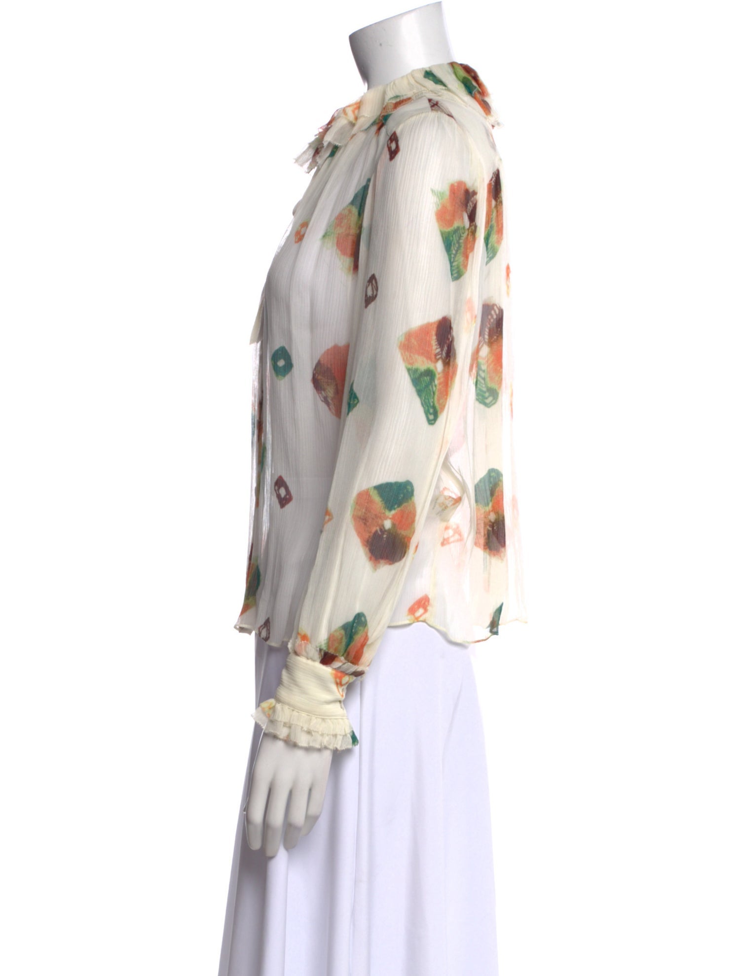 Ulla Johnson Silk Printed Blouse