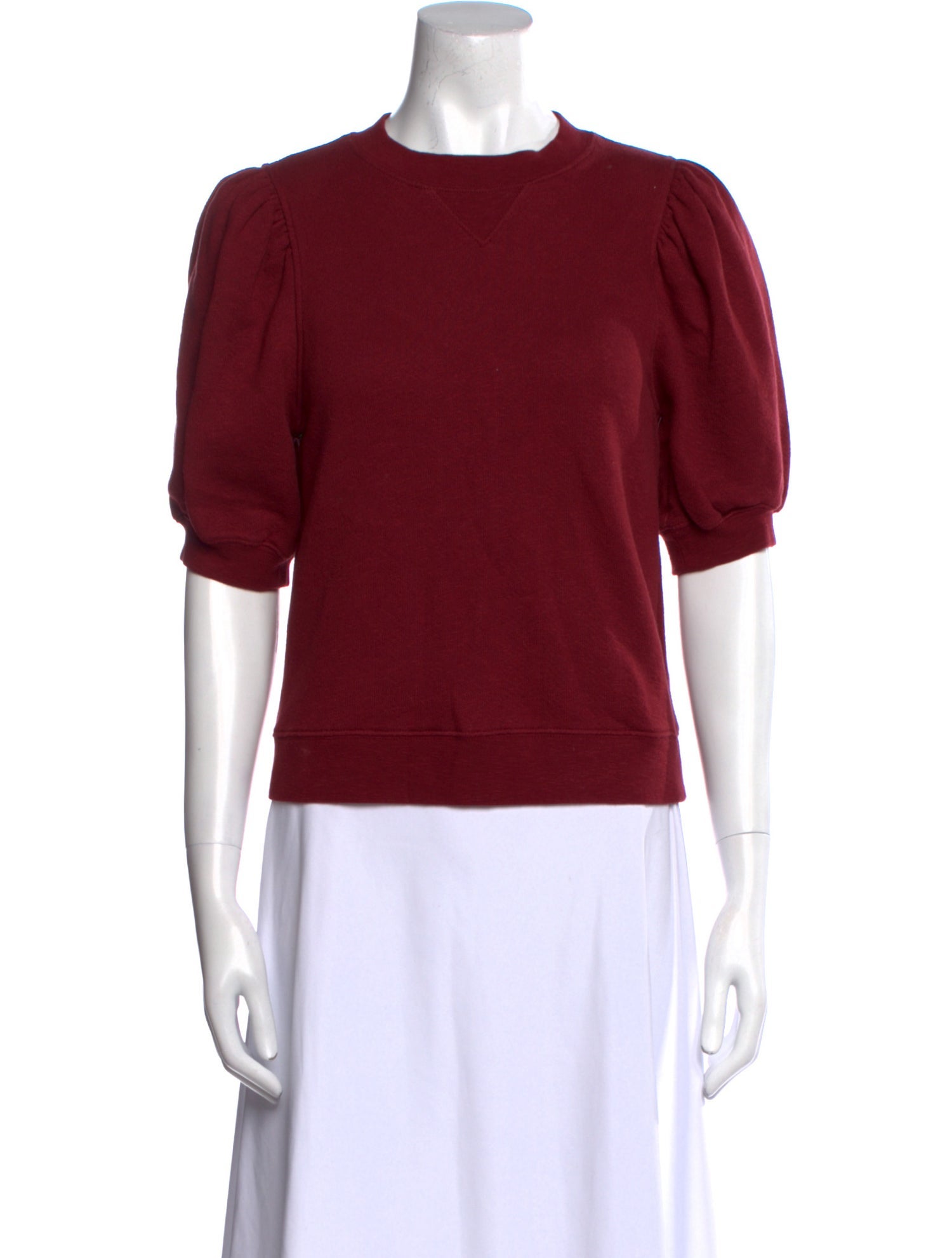 Ulla Johnson Crew Neck Three-Quarter Sleeve Top