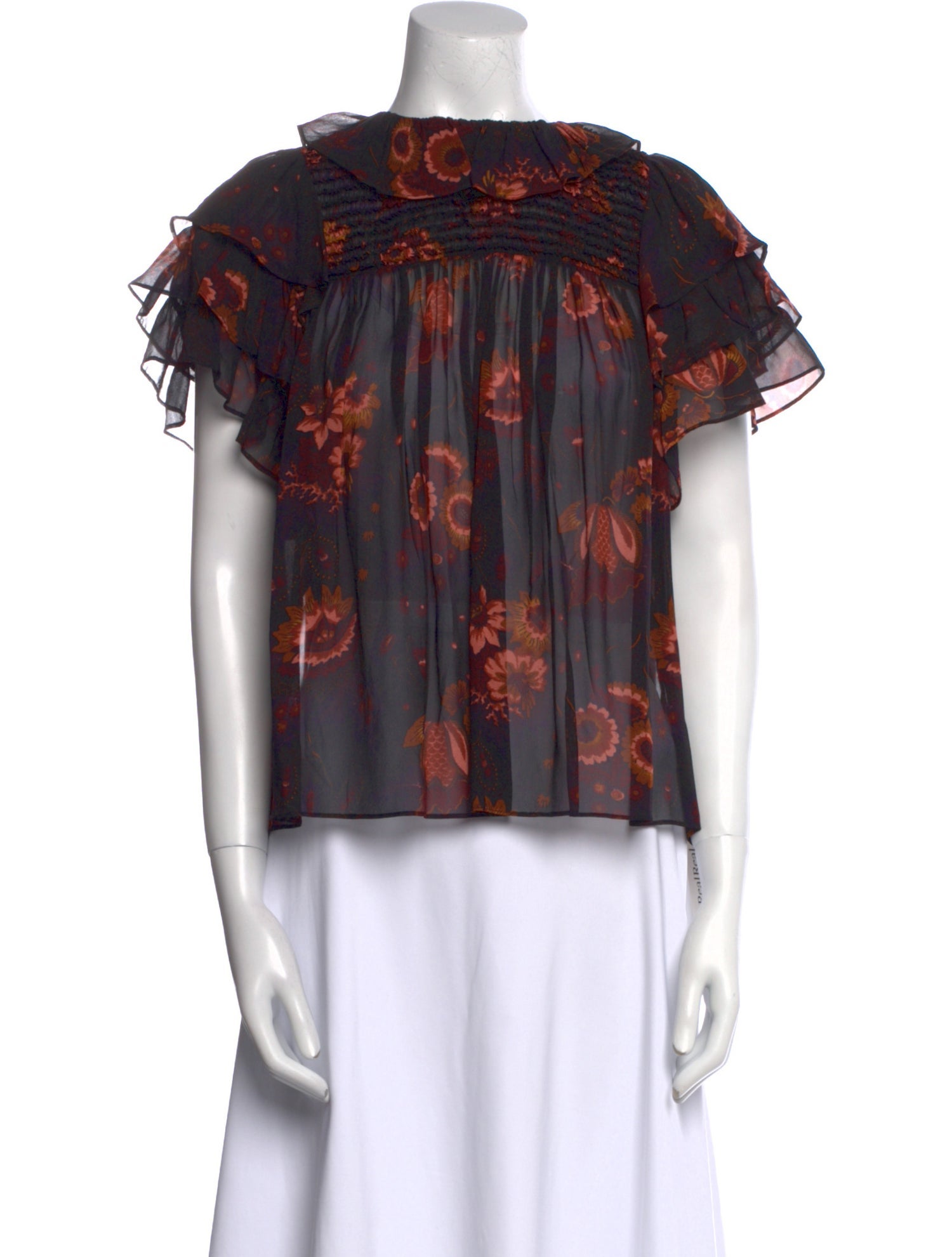 Ulla Johnson Silk Printed Blouse