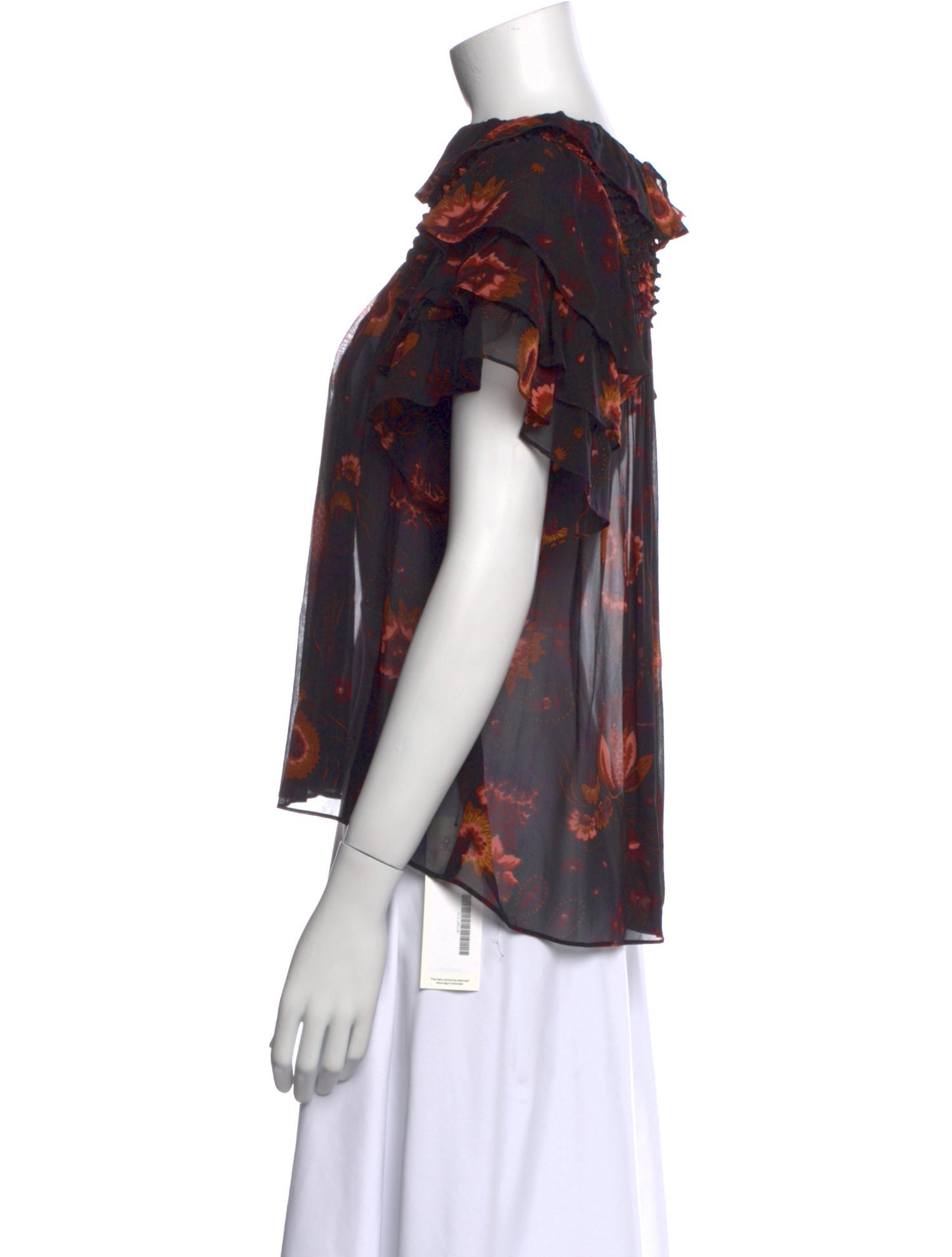 Ulla Johnson Silk Printed Blouse