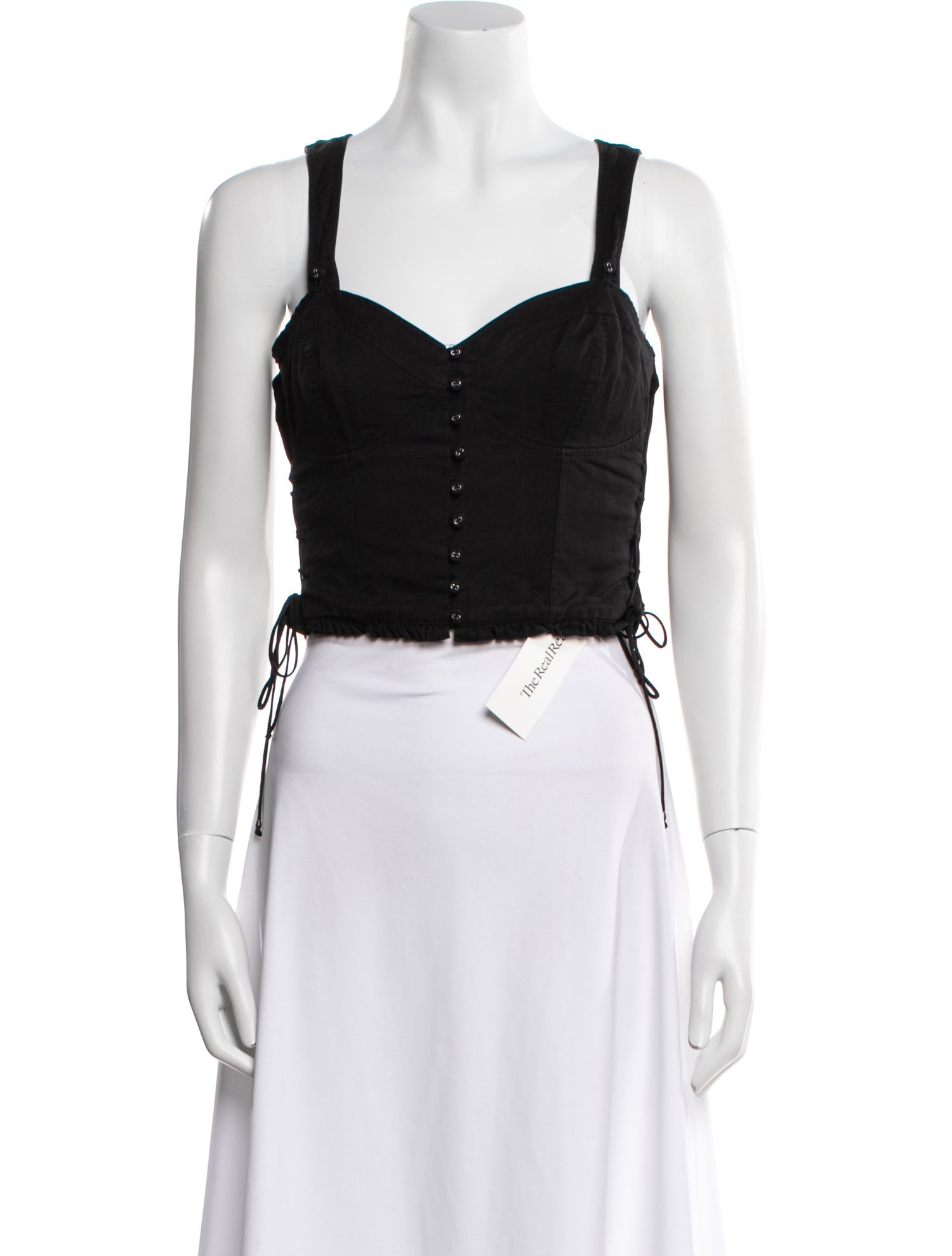 Ulla Johnson Square Neckline Sleeveless Crop Top