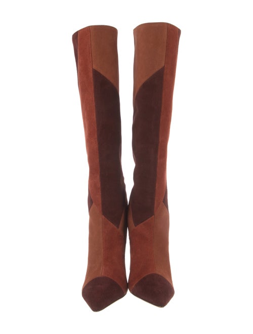 Ulla Johnson Suede Colorblock Pattern Boots