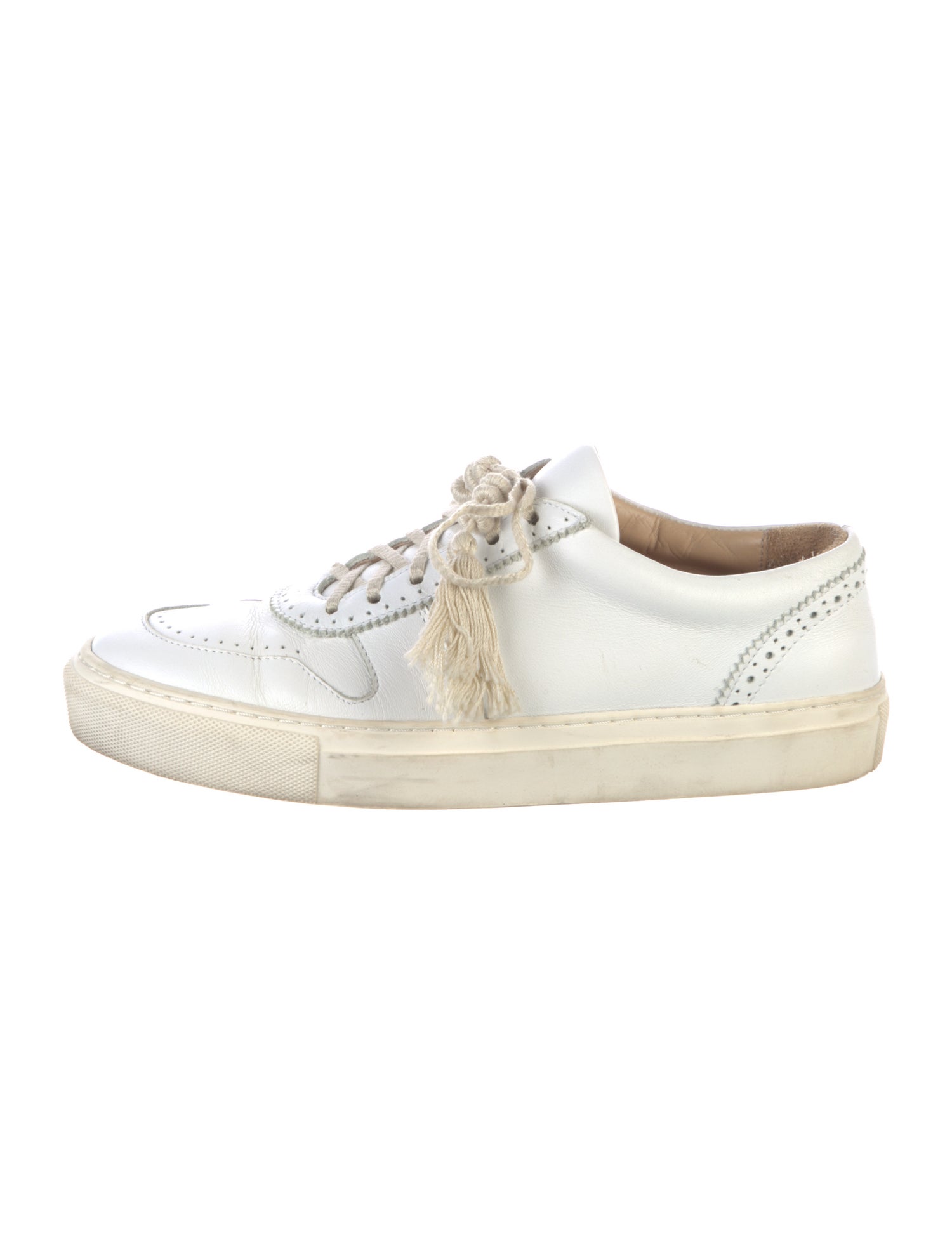 Ulla Johnson Leather Lasercut Accents Sneakers