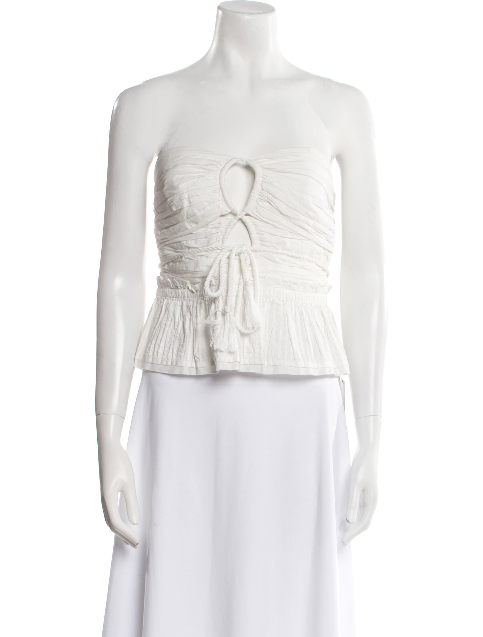 Ulla Johnson Strapless Crop Top