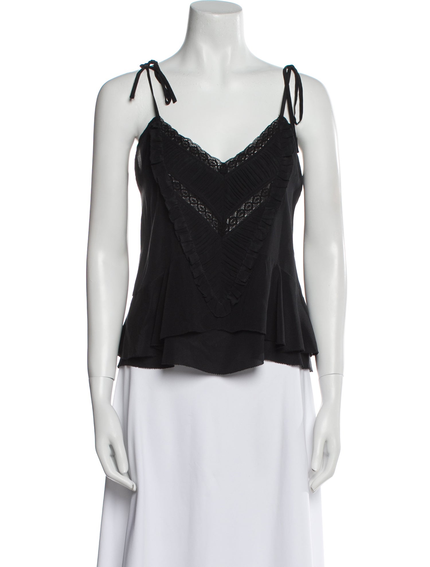 Ulla Johnson Silk V-Neck Top