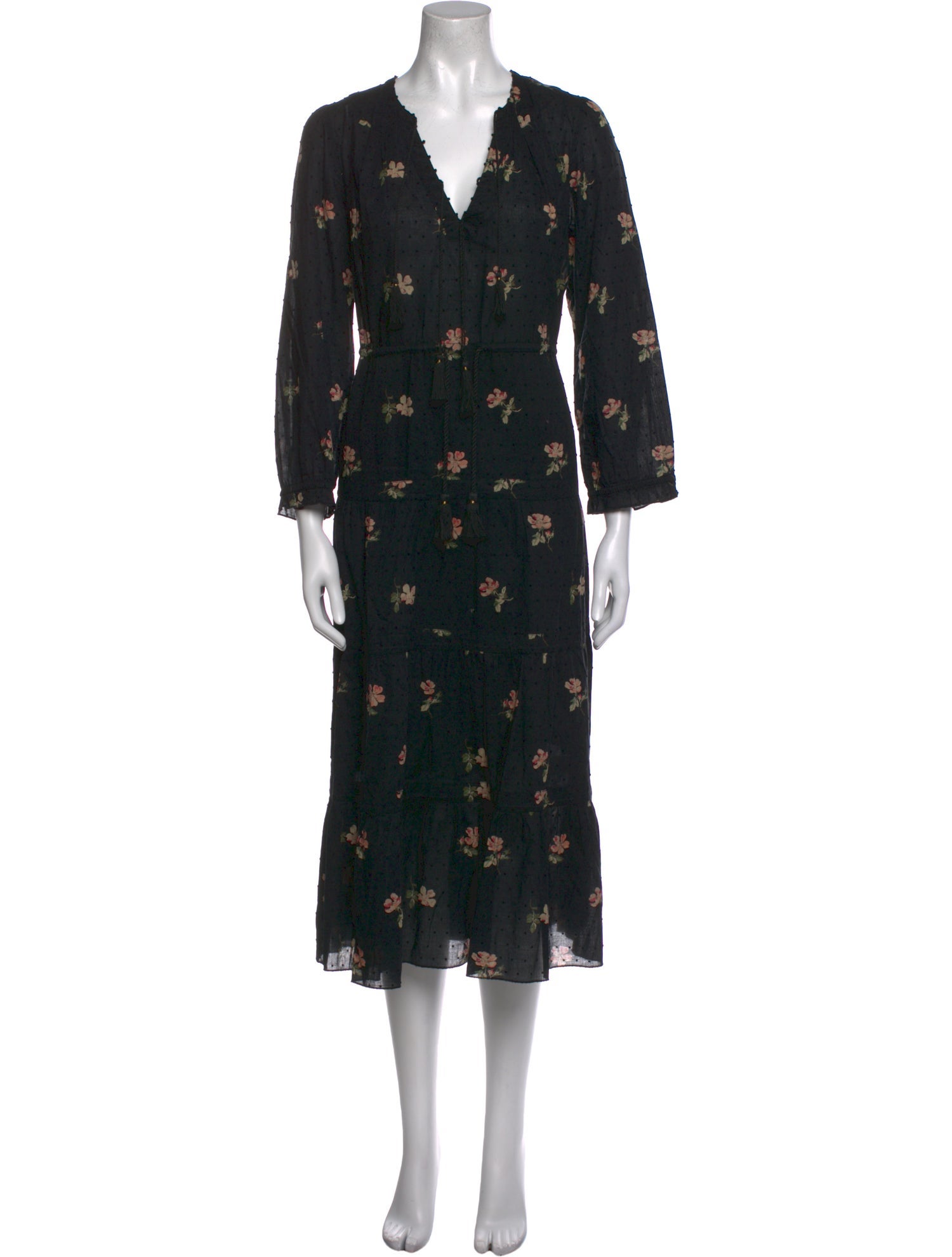 Ulla Johnson Floral Print Midi Length Dress