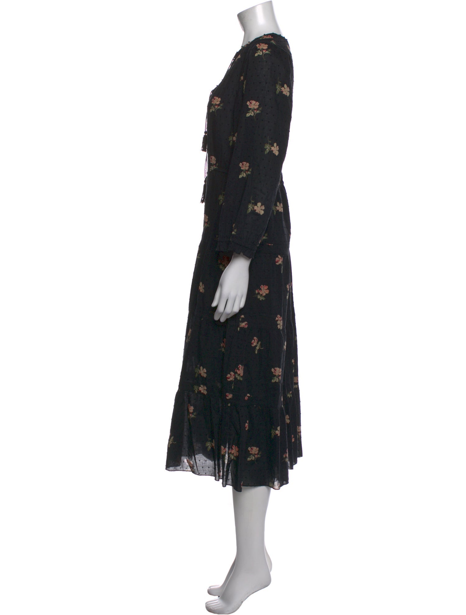 Ulla Johnson Floral Print Midi Length Dress