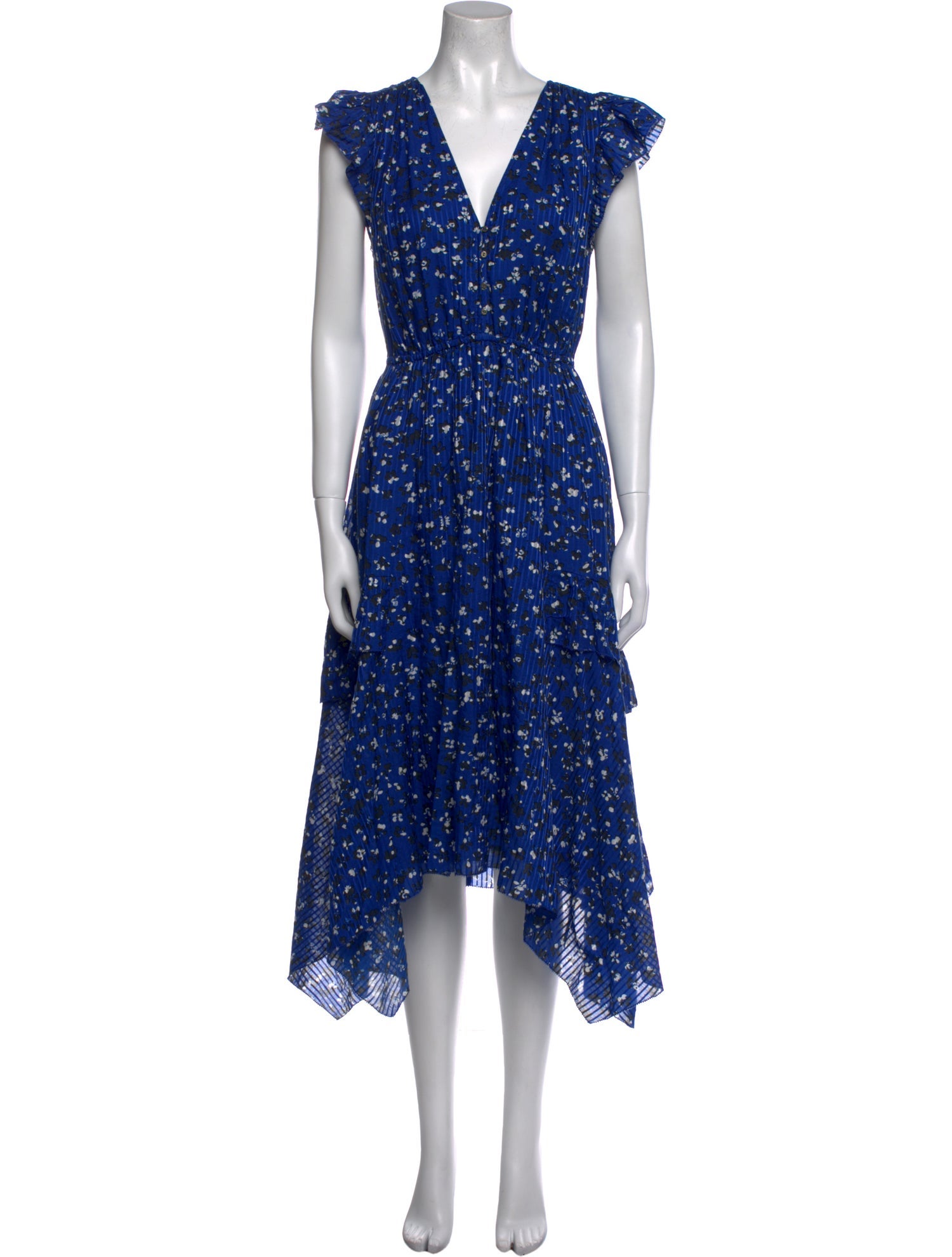 Ulla Johnson Floral Print Midi Length Dress