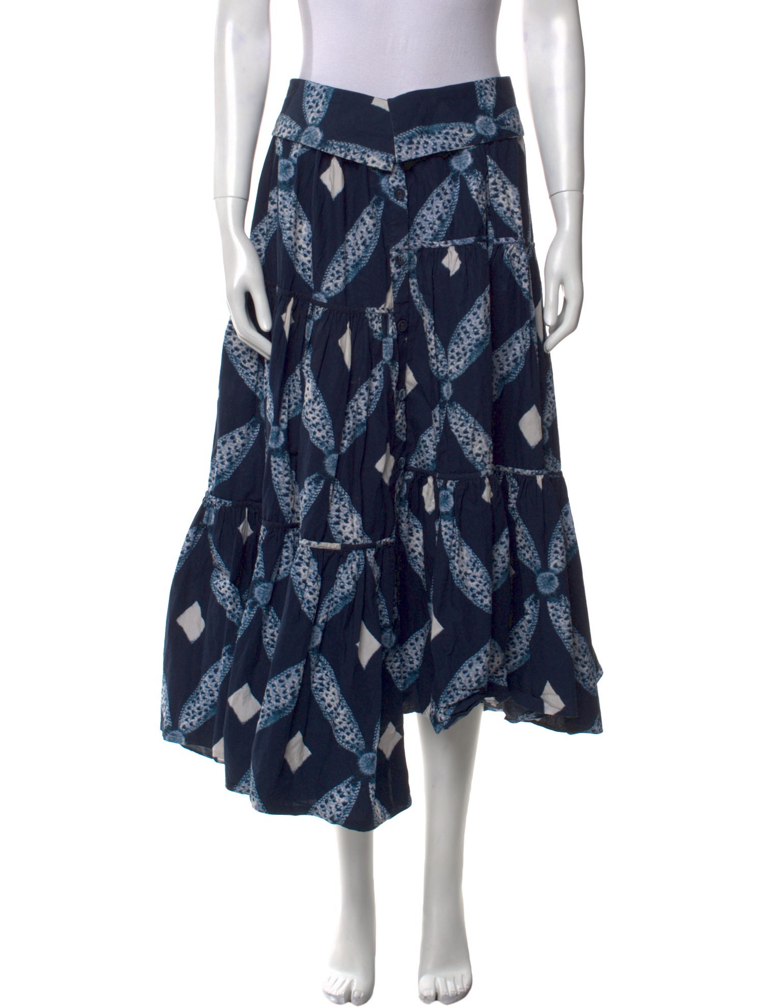 Ulla Johnson Printed Midi Length Skirt