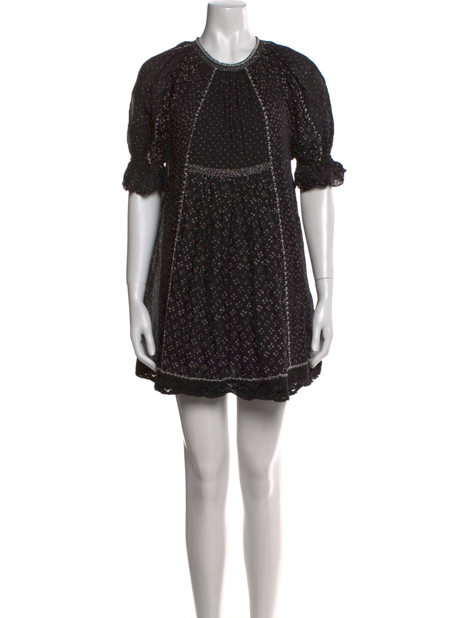 Ulla Johnson Crew Neck Mini Dress