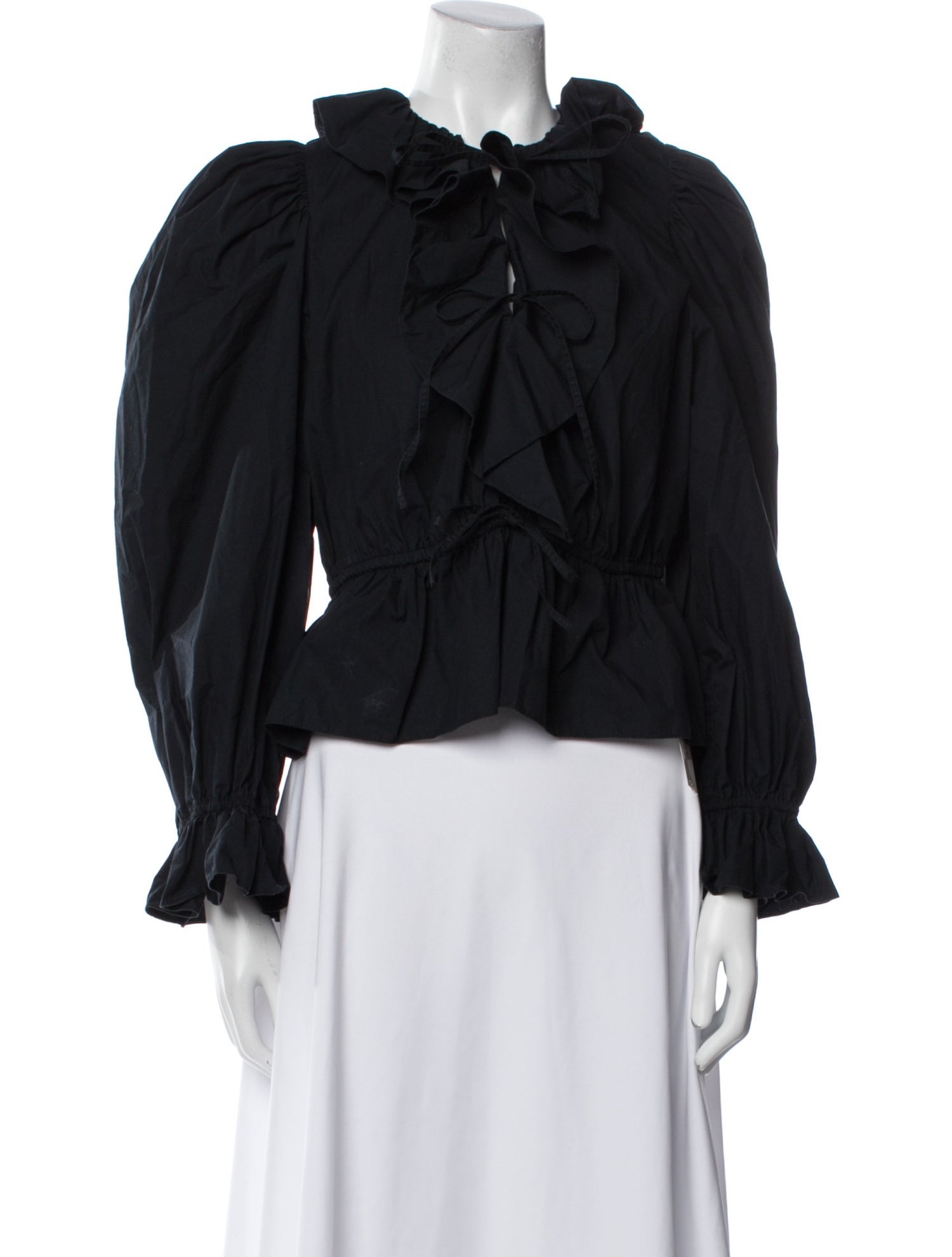 Ulla Johnson Mock Neck Long Sleeve Blouse